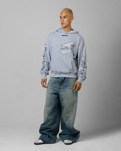 Destruction Hoodie Grey