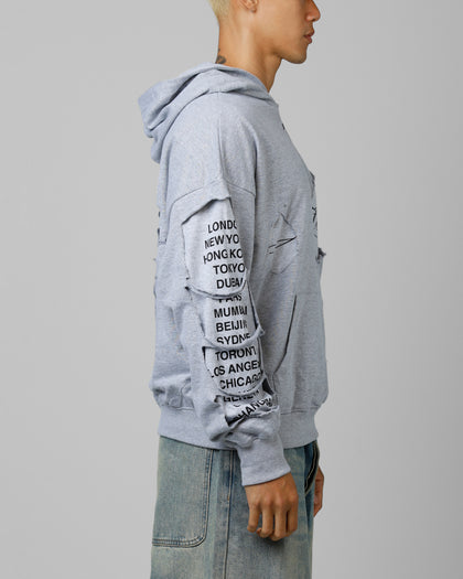 Destruction Hoodie Grey