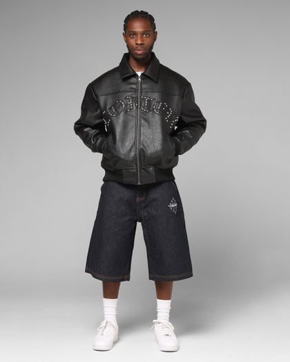 Imperial Vegan Leather Jacket Black