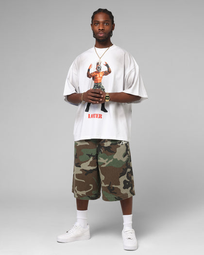 Loiter Premium Action Figure T-Shirt White