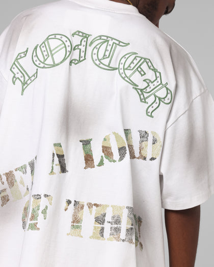 Loiter Premium Action Figure T-Shirt White