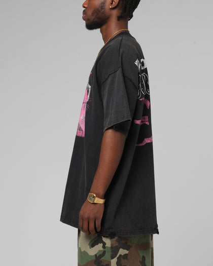 Loiter Silicone Premium Vintage T-Shirt Washed Black