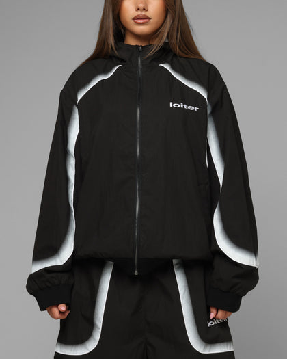 Spray Day Track Jacket Black