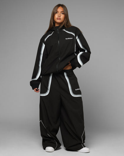 Spray Day Track Jacket Black