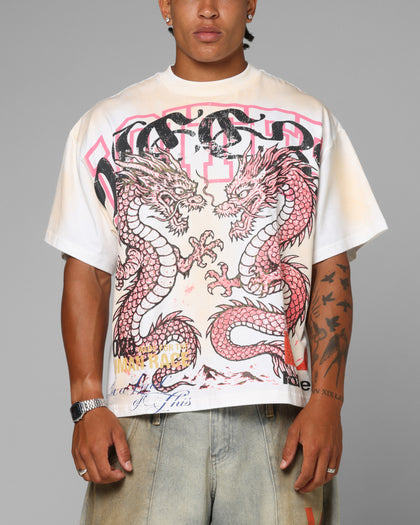 Dragon Rhinestone T-Shirt White
