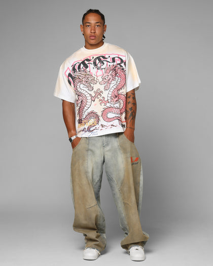 Dragon Rhinestone T-Shirt White