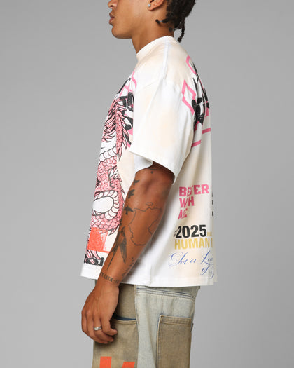 Dragon Rhinestone T-Shirt White