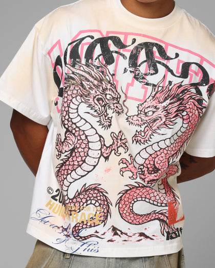 Dragon Rhinestone T-Shirt White