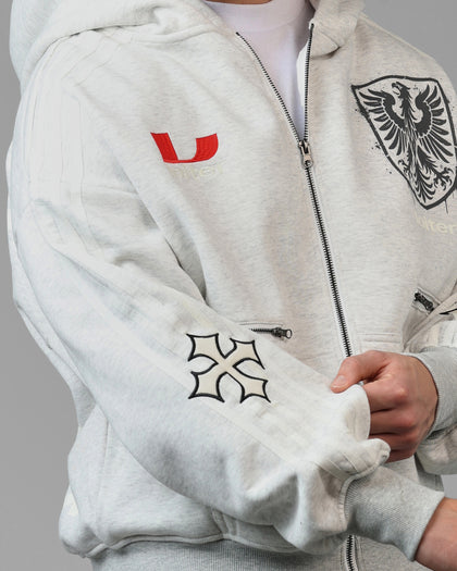 Imperial Zip Hoodie Grey