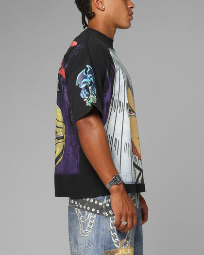 Loiter X Yu-Gi-Oh! Pegasus T-Shirt Vintage Black