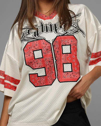 Hardcore Jersey Off White/Red