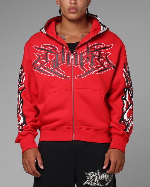 Marvel Spider-Man Carnage Zip Hoodie Red