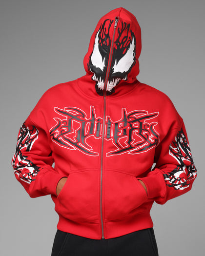 Marvel Spider-Man Carnage Zip Hoodie Red