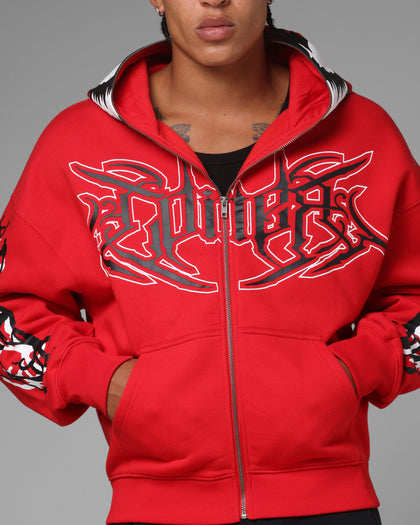 Marvel Spider-Man Carnage Zip Hoodie Red