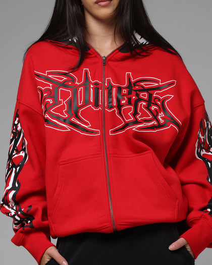 Marvel Spider-Man Carnage Zip Hoodie Red