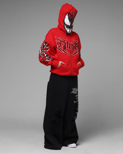 Marvel Spider-Man Carnage Zip Hoodie Red