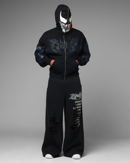 Marvel Venom Zip Through Hoodie Black