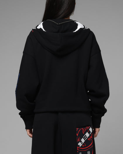Marvel Venom Zip Through Hoodie Black