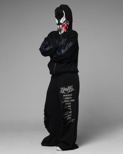 Marvel Venom Zip Through Hoodie Black