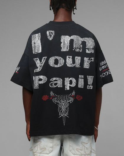 Loiter X WWE Eddie Guerrero Vintage T-Shirt Black