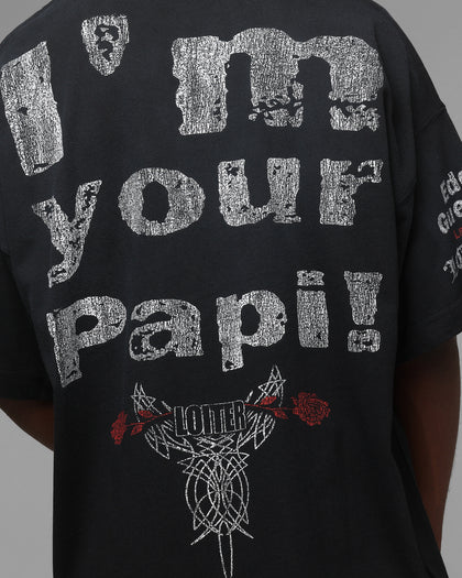 Loiter X WWE Eddie Guerrero Vintage T-Shirt Black