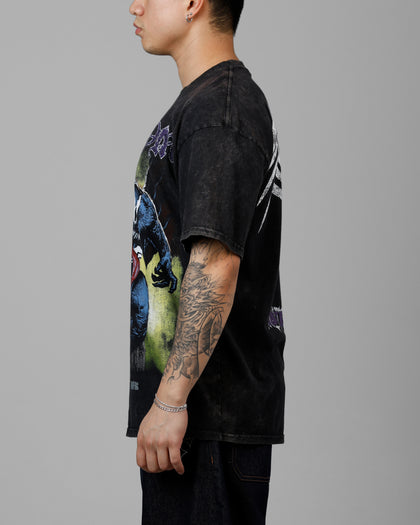 Marvel Venom Vintage T-Shirt Black Acidwash