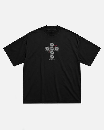 Loiter x After Midnight Cross T-Shirt Black