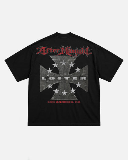 Loiter x After Midnight Cross T-Shirt Black