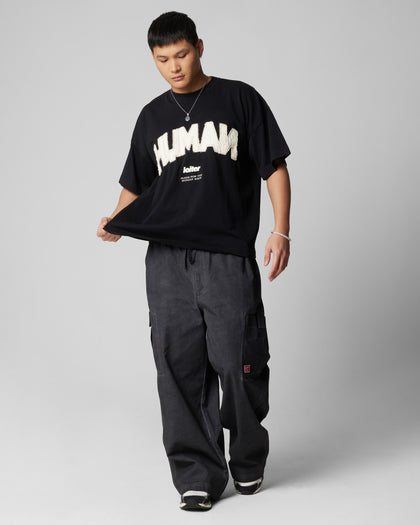 KRAVEN PARACHUTE PANTS - Washed Black