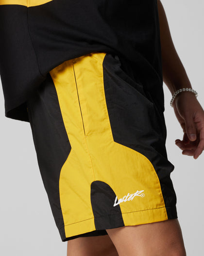 SUBCULTURE PANEL SHORTS - Black/Yellow