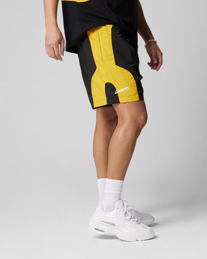 SUBCULTURE PANEL SHORTS - Black/Yellow