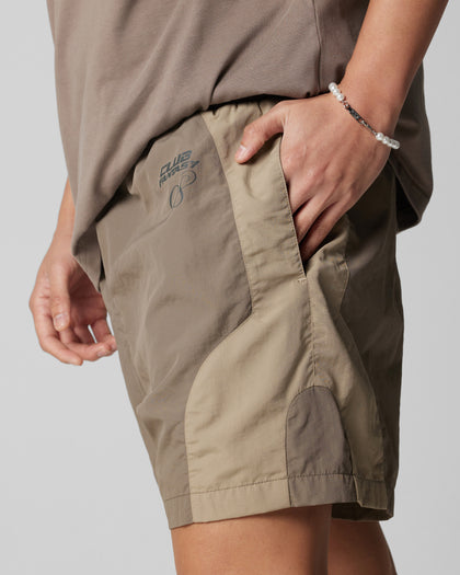 SUBCULTURE PANEL SHORTS - Brown