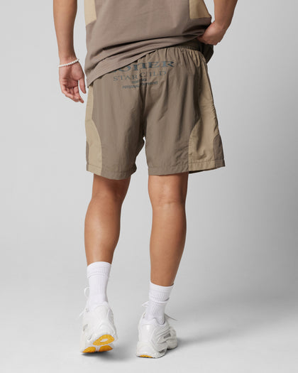 SUBCULTURE PANEL SHORTS - Brown