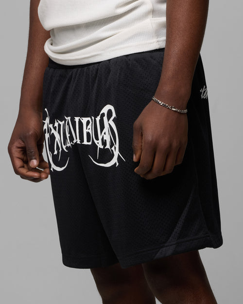 EXCALIBUR MESH SHORTS - Black