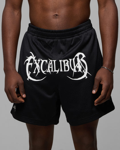 EXCALIBUR MESH SHORTS - Black