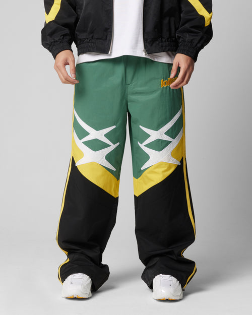 HYBRID TRACKPANTS - Green/Yellow