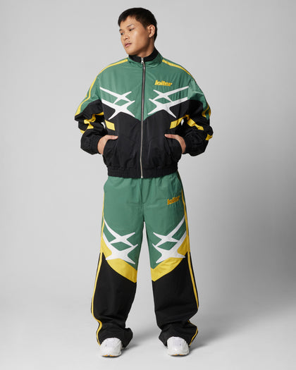 HYBRID TRACKPANTS - Green/Yellow