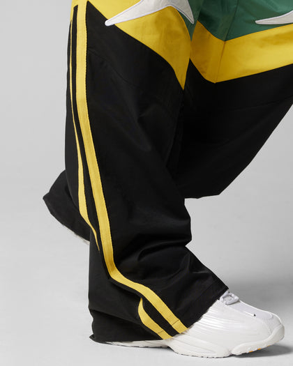 HYBRID TRACKPANTS - Green/Yellow