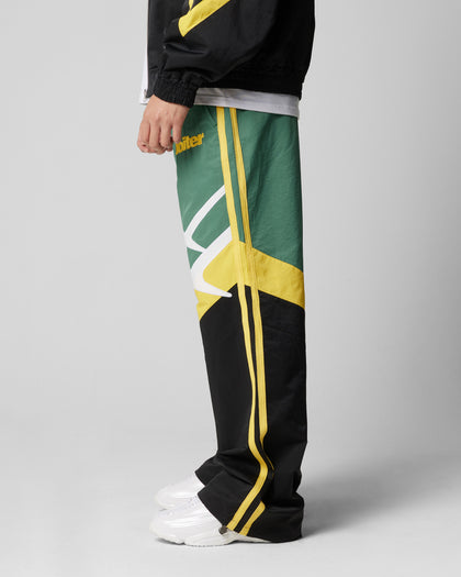 HYBRID TRACKPANTS - Green/Yellow