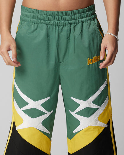 HYBRID TRACKPANTS - Green/Yellow