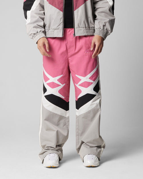 HYBRID TRACKPANTS - Pink/Grey