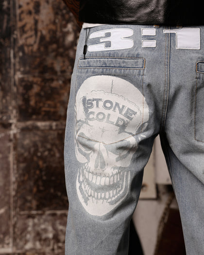 STONE COLD WASHED JEANS - Vintage Blue Wa