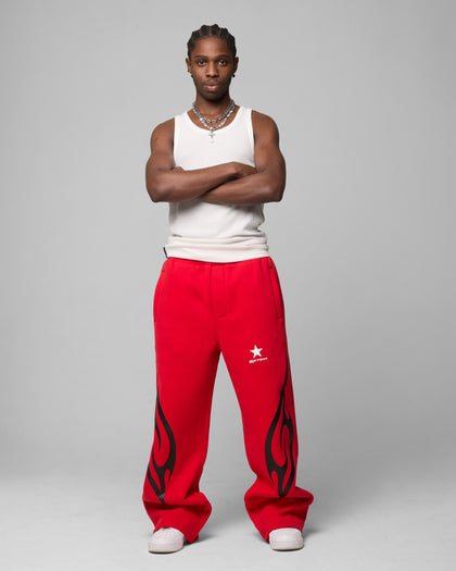 CYBER SWEAT PANTS - Red