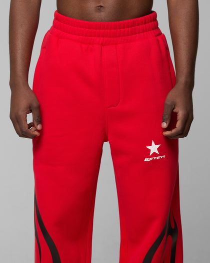 CYBER SWEAT PANTS - Red