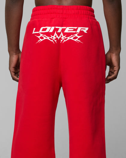 CYBER SWEAT PANTS - Red