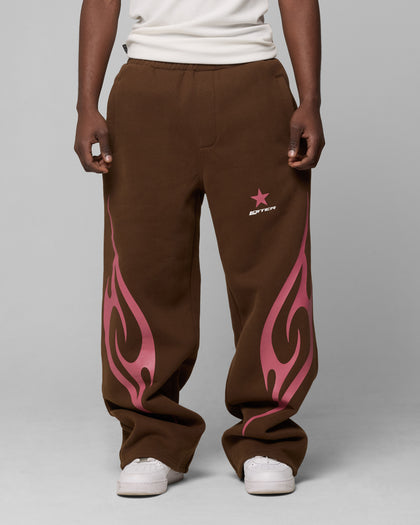 CYBER SWEAT PANTS - Brown