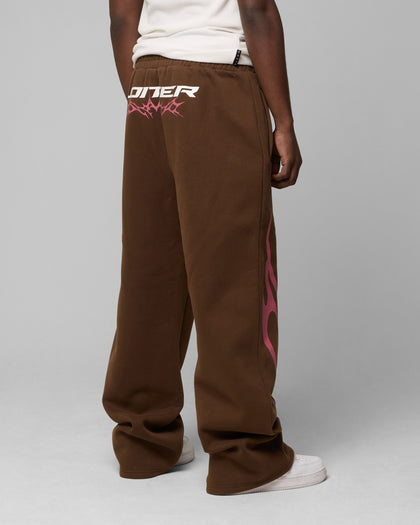 CYBER SWEAT PANTS - Brown