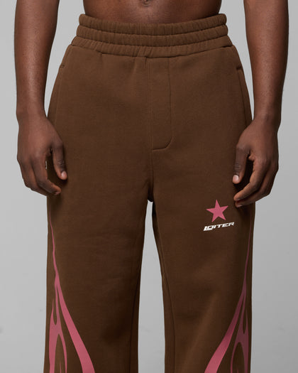 CYBER SWEAT PANTS - Brown