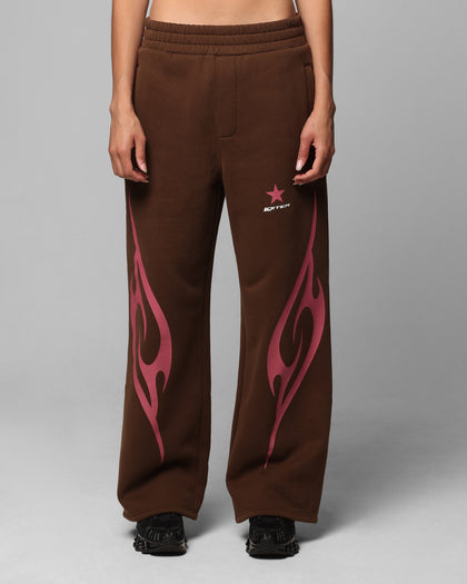 CYBER SWEAT PANTS - Brown