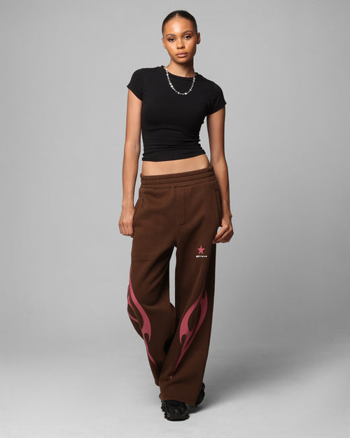 CYBER SWEAT PANTS - Brown